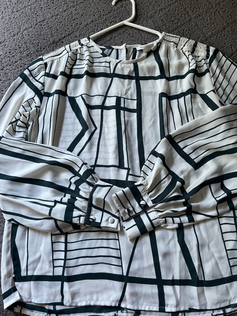 Club Monaco - Smocked Shoulder Blouse - Picture 7 of 9